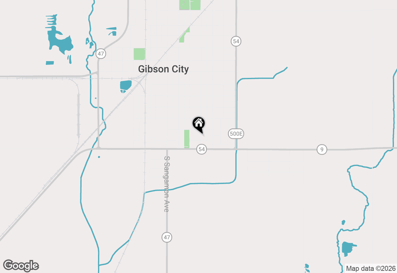 Map of 617 S Melvin Street, Gibson City, IL 60936