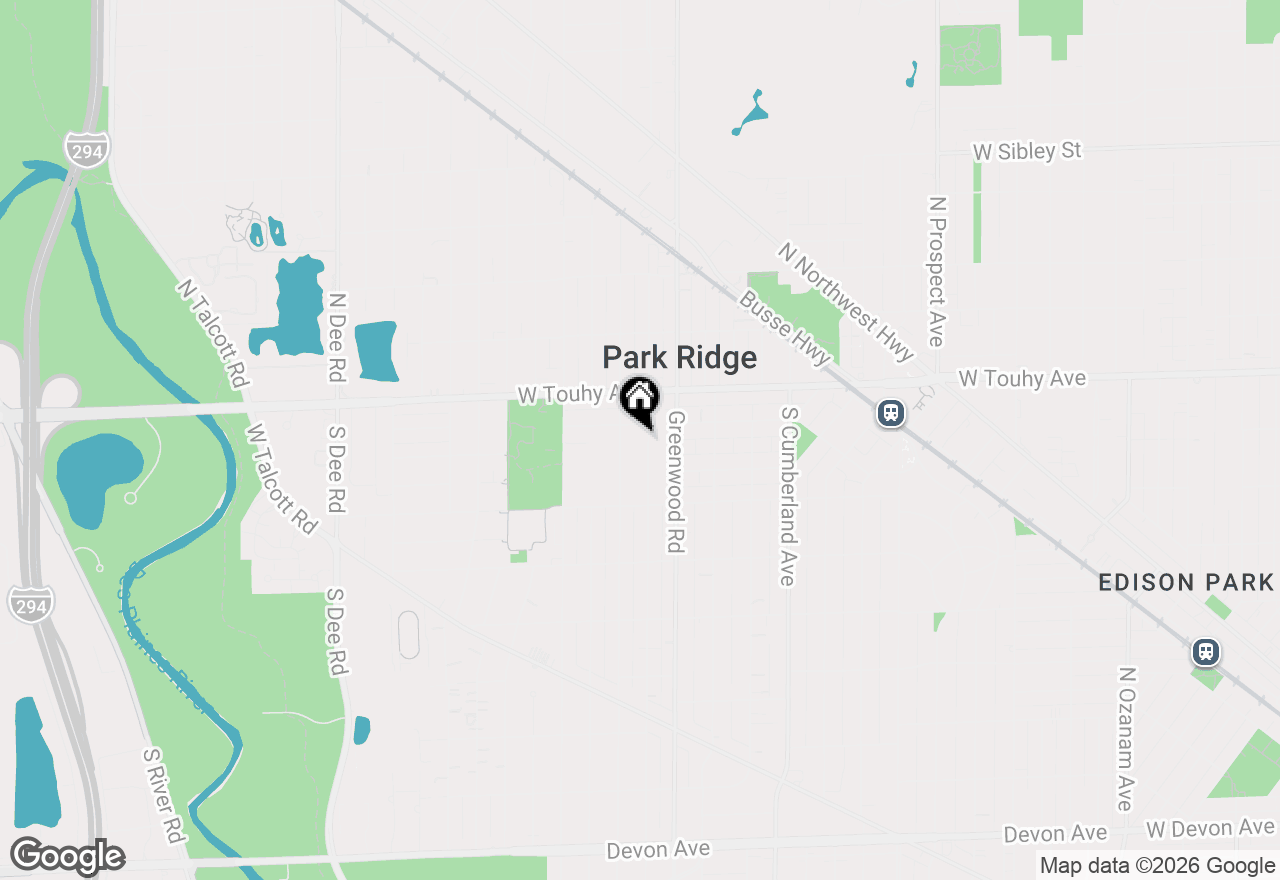 Map of 112 S Delphia Avenue, Park Ridge, IL 60068