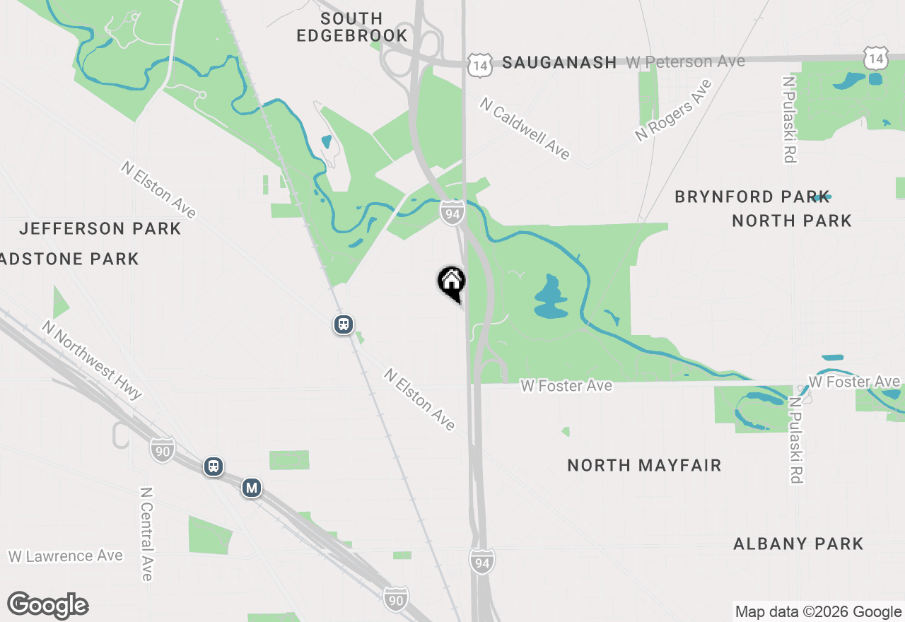 Map of 4823 W Balmoral Avenue, Chicago, IL 60630