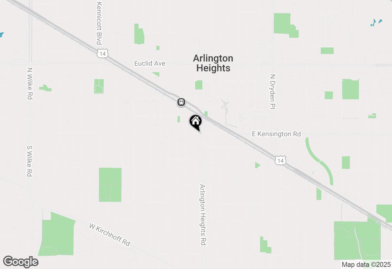 Map of 115 E Sigwalt Street #1A, Arlington Heights, IL 60005