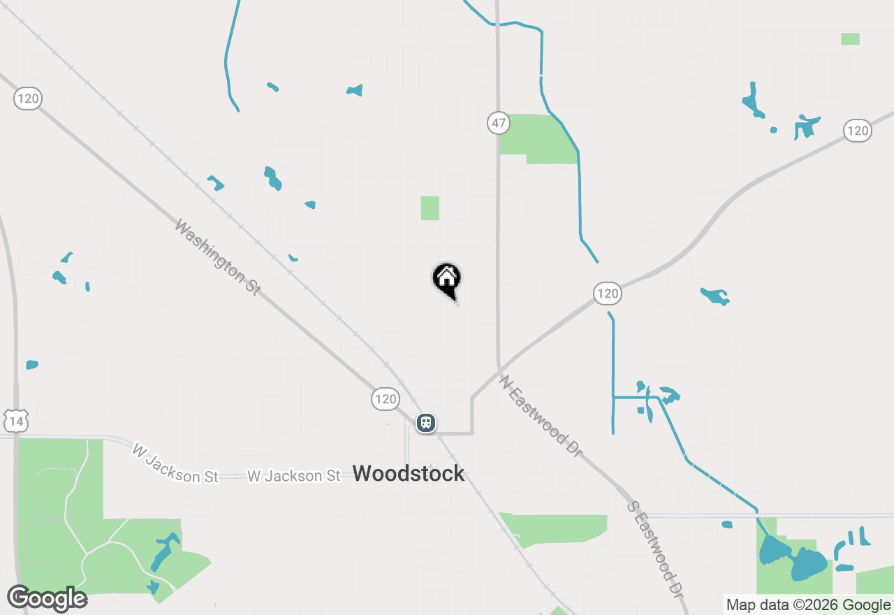 Map of 820 Clay Street #1-2, Woodstock, IL 60098