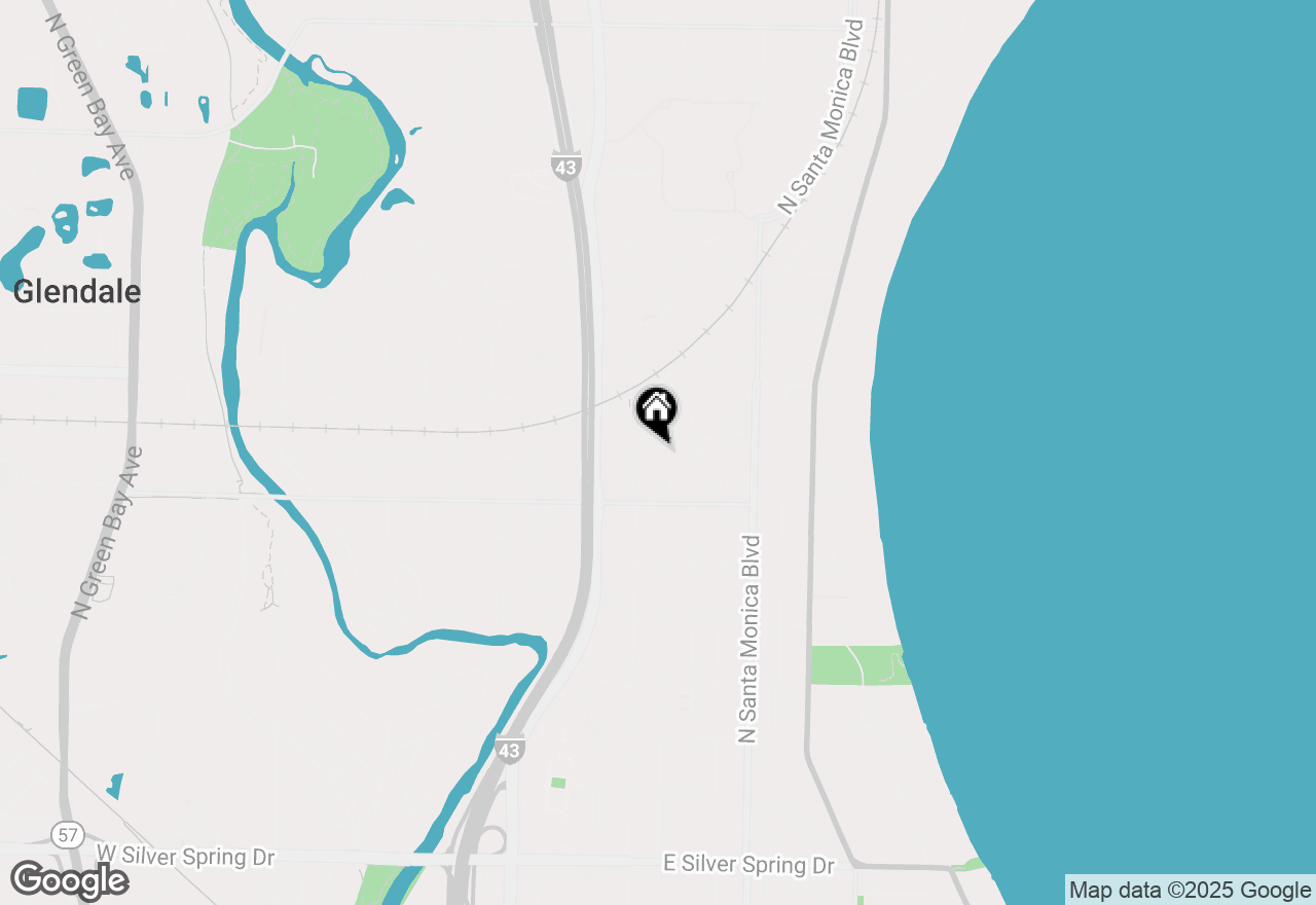 Map of 6265 N Bay Ridge Ave, Whitefish Bay, WI 53217