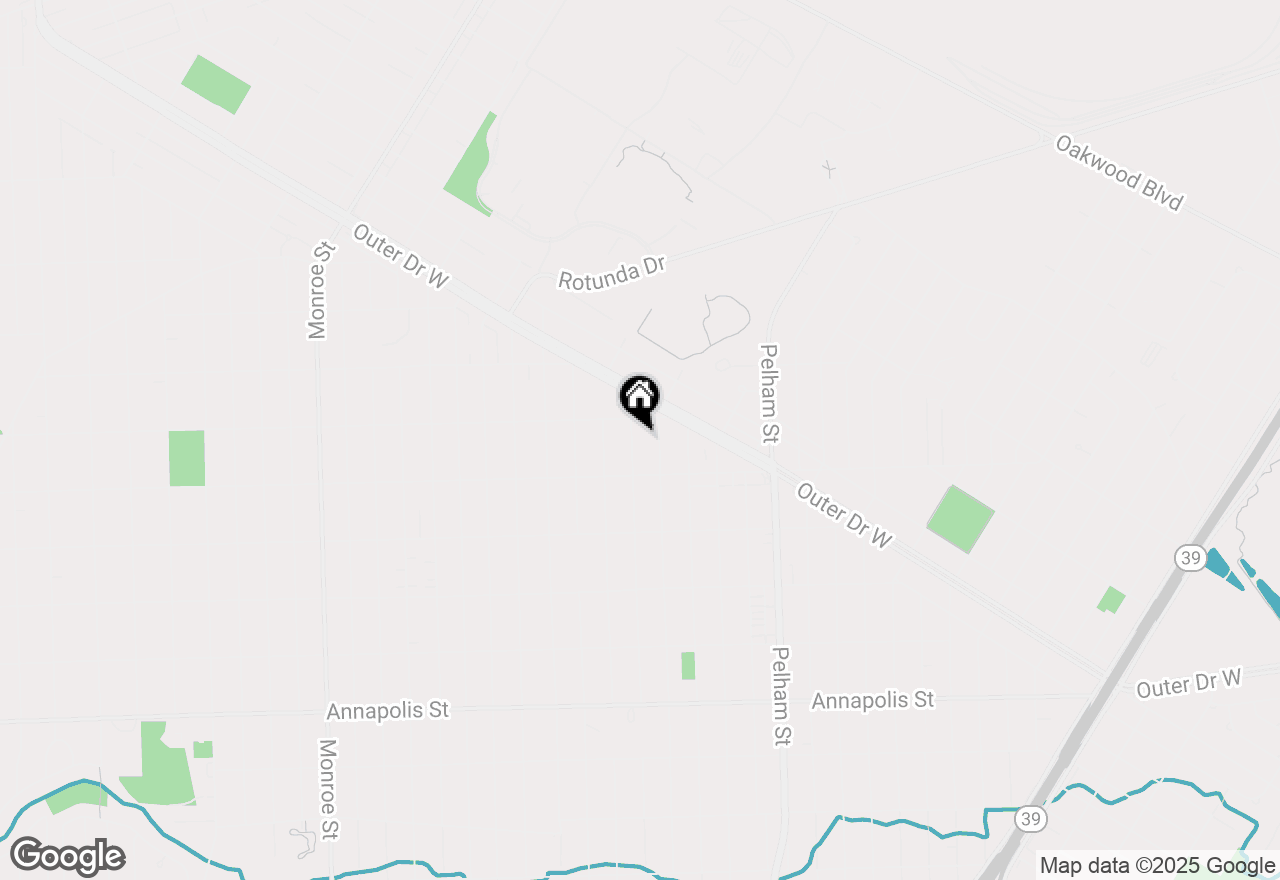 Map of 3547 Huron Street, Dearborn, MI 48124