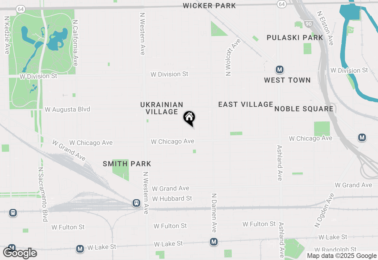 Map of 2122 W Rice Street #4, Chicago, IL 60622