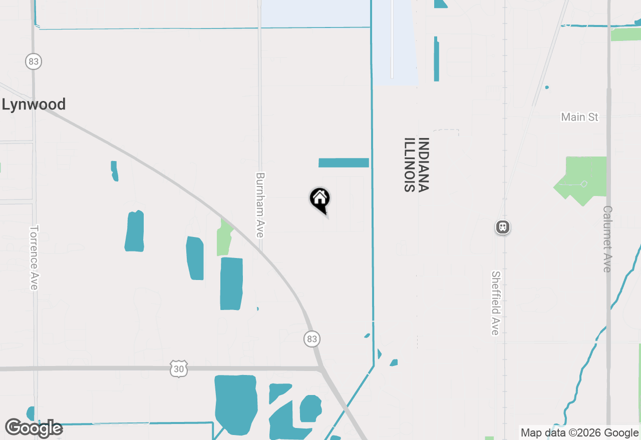 Map of 20912 Barker Street, Lynwood, IL 60411