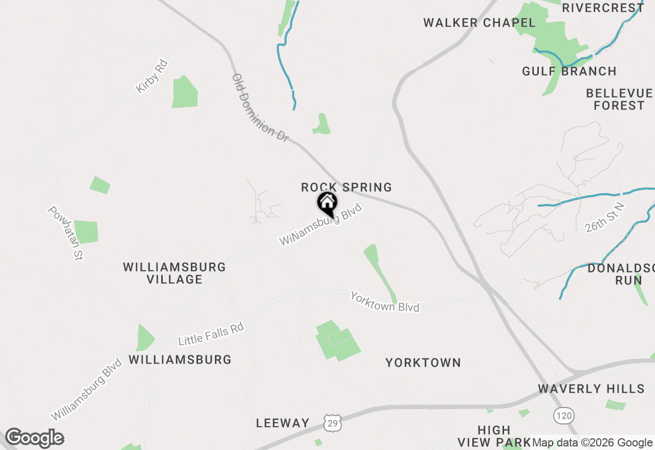 Map of 5024 Williamsburg Boulevard, Arlington, VA 22207