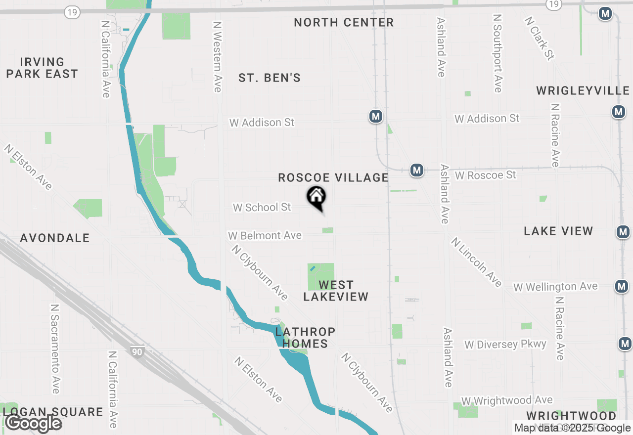 Map of 2034 W Melrose Street, Chicago, IL 60657