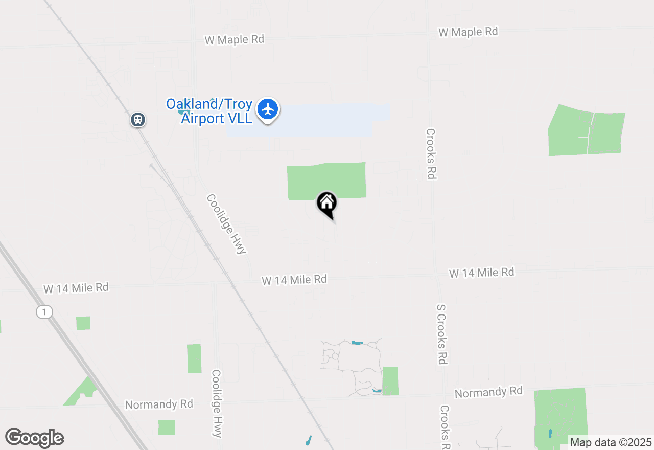 Map of 2440 Parmenter Blvd #105, Royal Oak, MI 48073