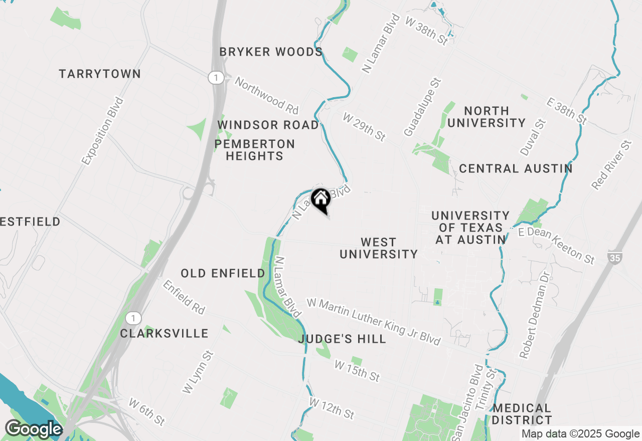 Map of 2502 Leon St #505, Austin, TX 78705