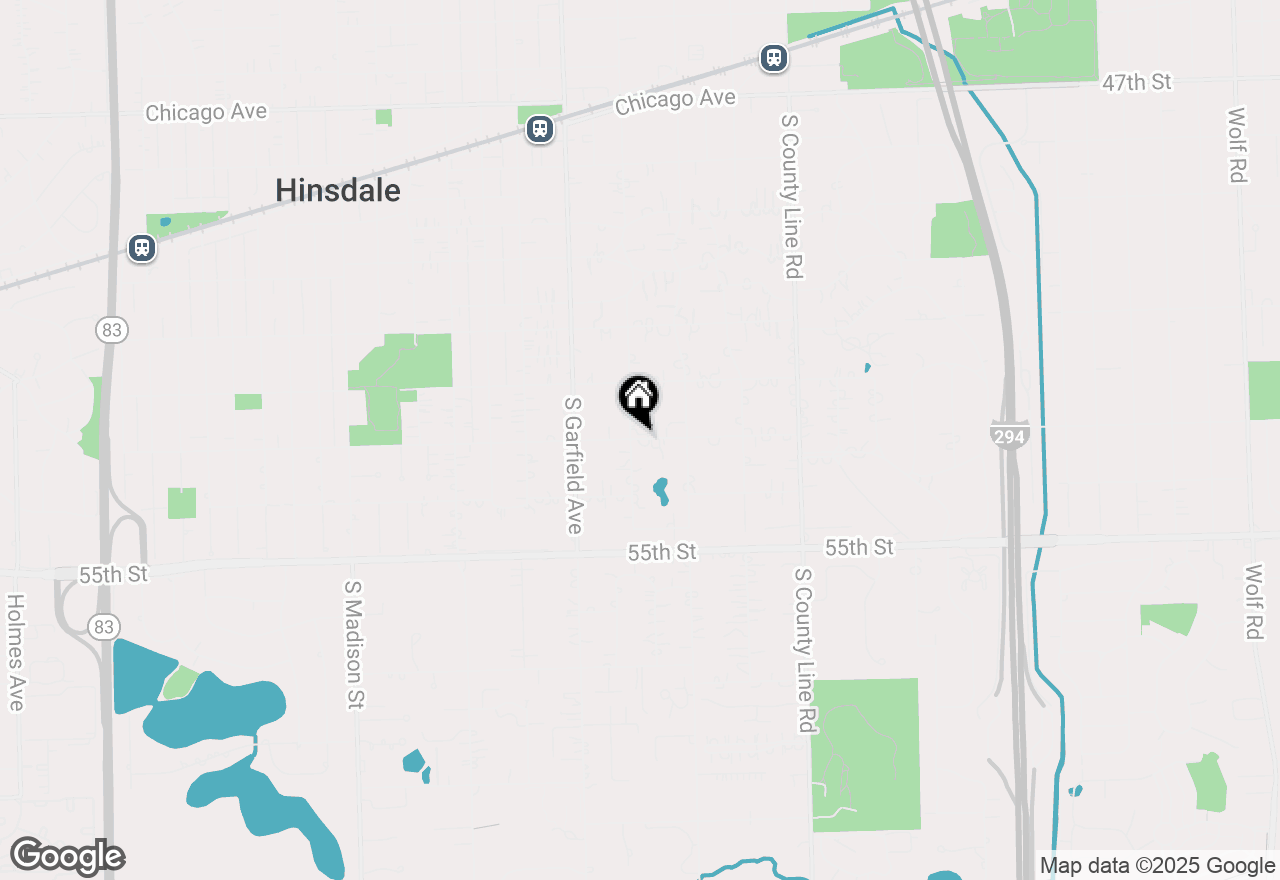 Map of 208 E Eighth Street, Hinsdale, IL 60521