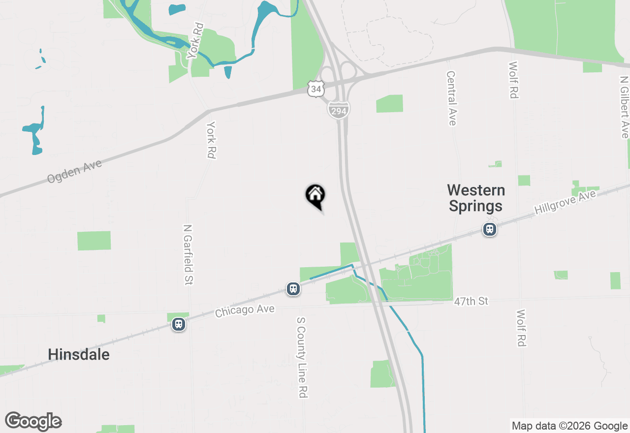 Map of 531 Ravine Road, Hinsdale, IL 60521