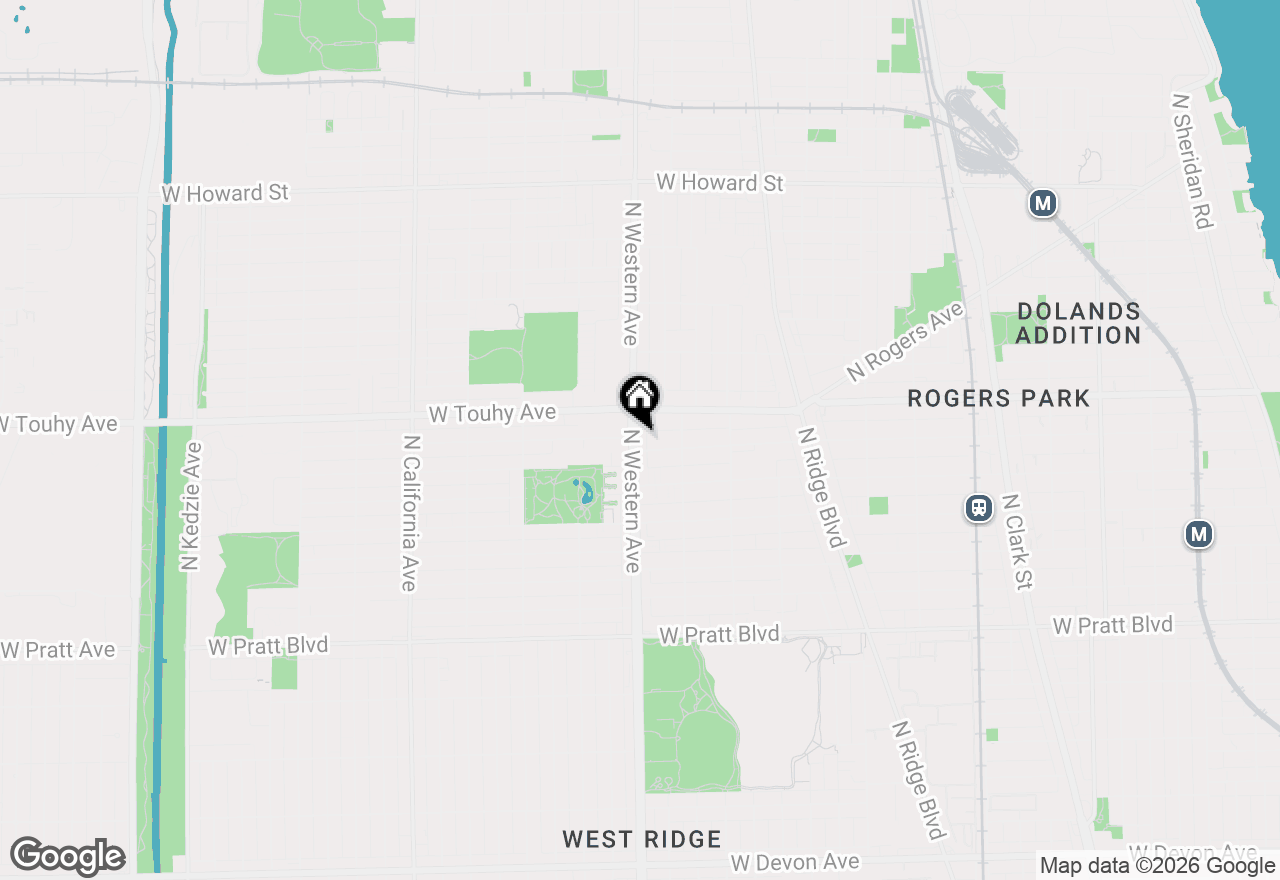 Map of 7109 N Western Avenue #3N, Chicago, IL 60645