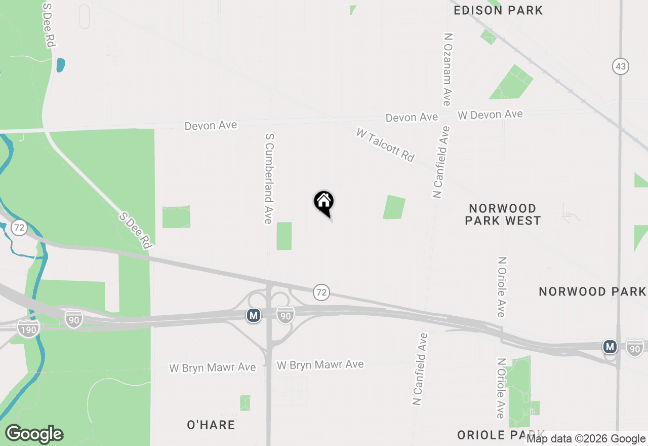 Map of 1620 Courtland Avenue, Park Ridge, IL 60068