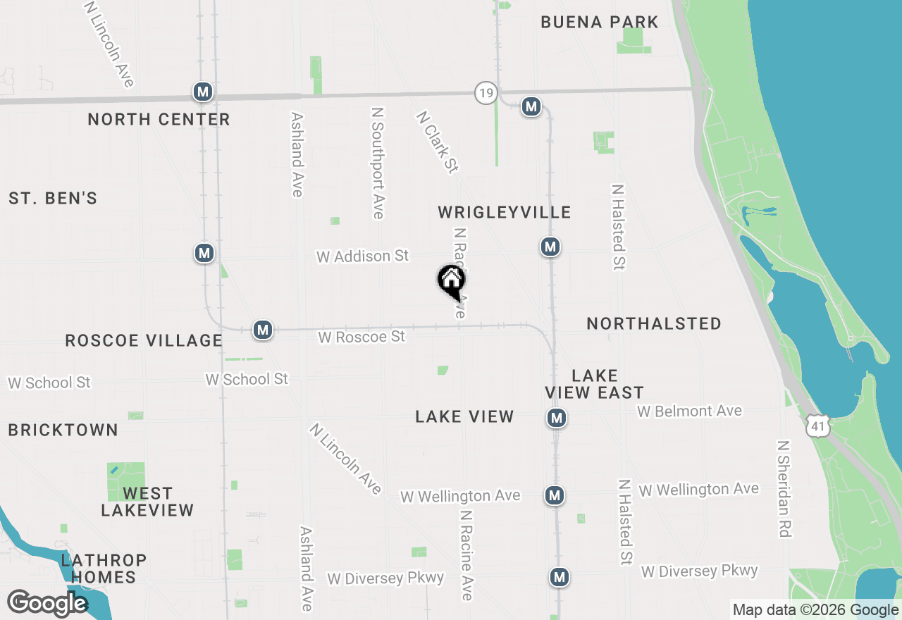 Map of 1214 W Newport Avenue #1, Chicago, IL 60657