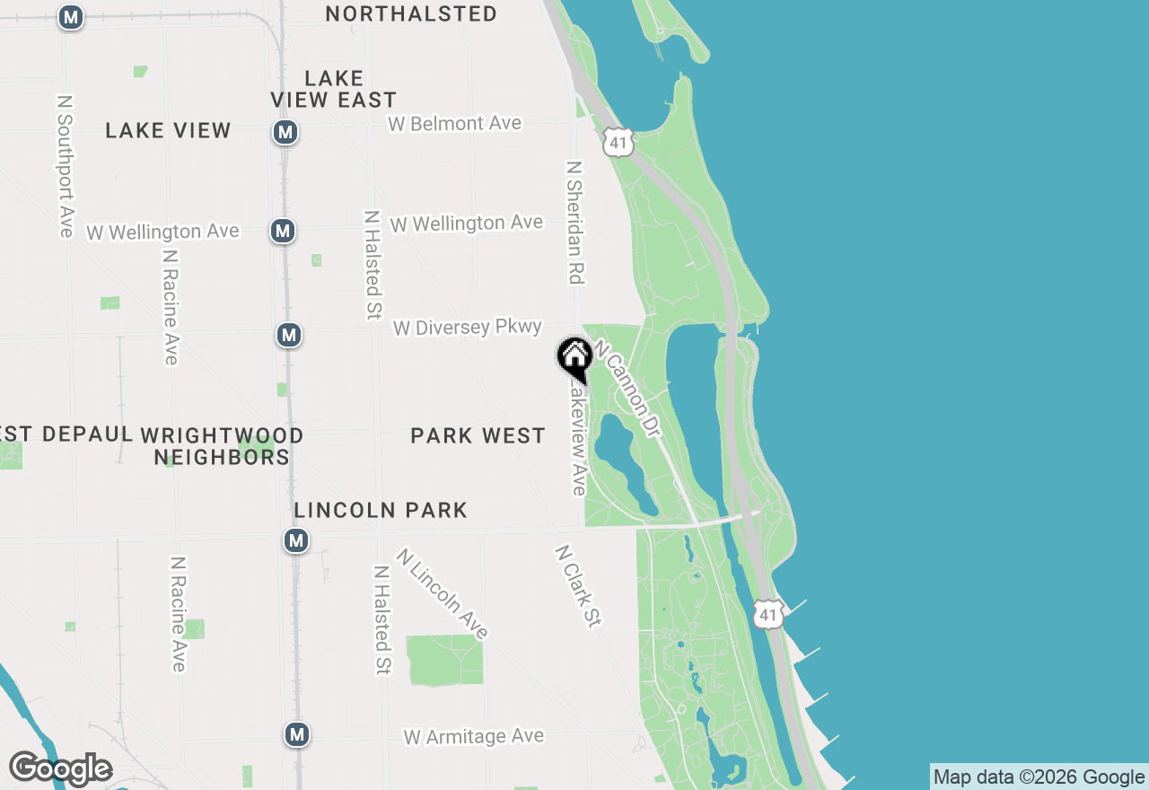 Map of 2626 N Lakeview Avenue #2506, Chicago, IL 60614
