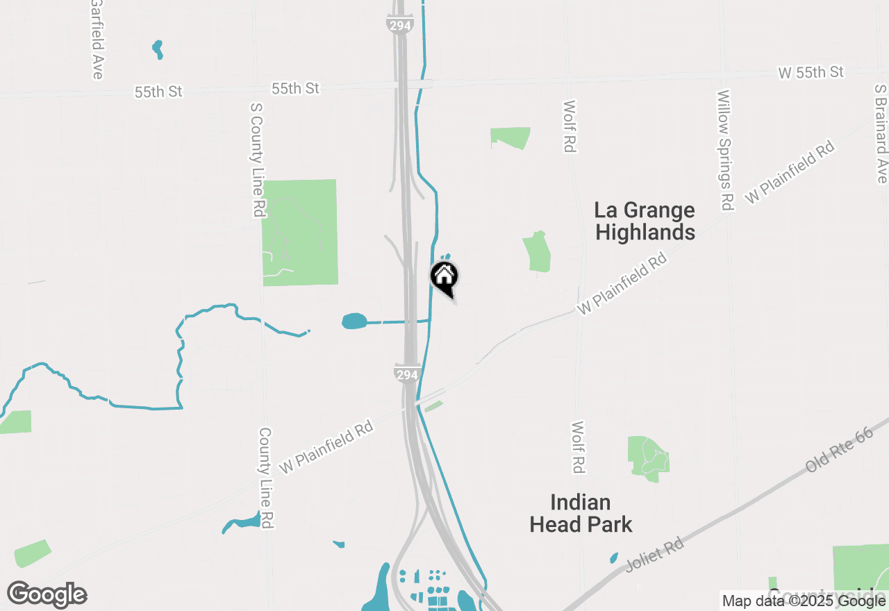 Map of 6014 Flagg Creek Lane, Western Springs, IL 60558