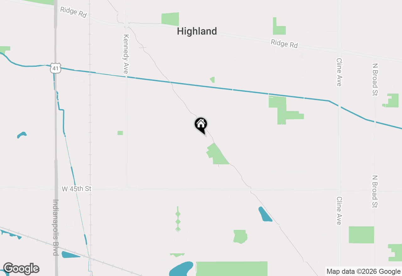 Map of 9402 Ellen Drive, Highland, IN 46322