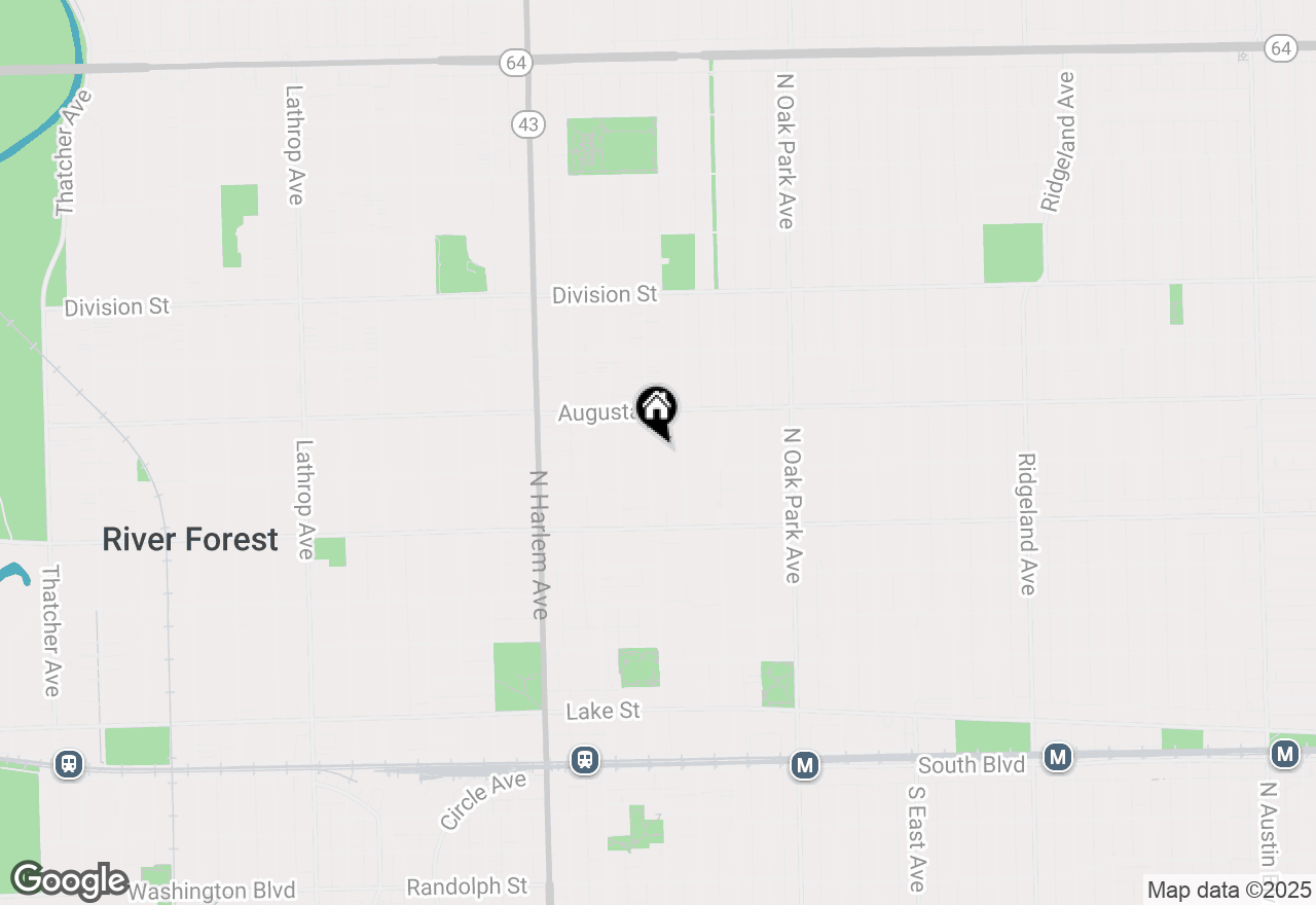 Map of 614 Forest Avenue, Oak Park, IL 60302