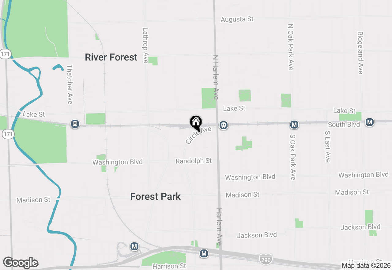 Map of 7308 Circle Avenue #2M, Forest Park, IL 60130