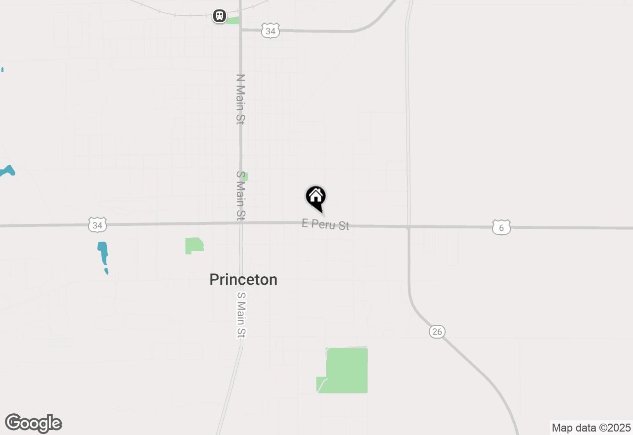 Map of 443 E Peru Street, Princeton, IL 61356