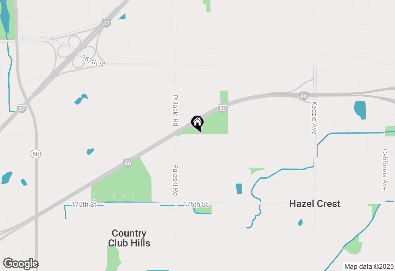 Map of 3881 171st Street, Country Club Hills, IL 60478