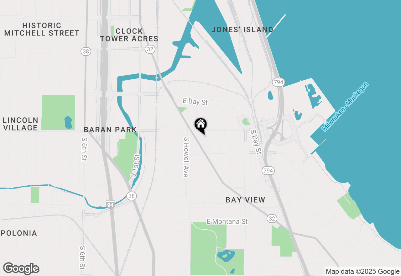 Map of 510 E Linus St, Milwaukee, WI 53207