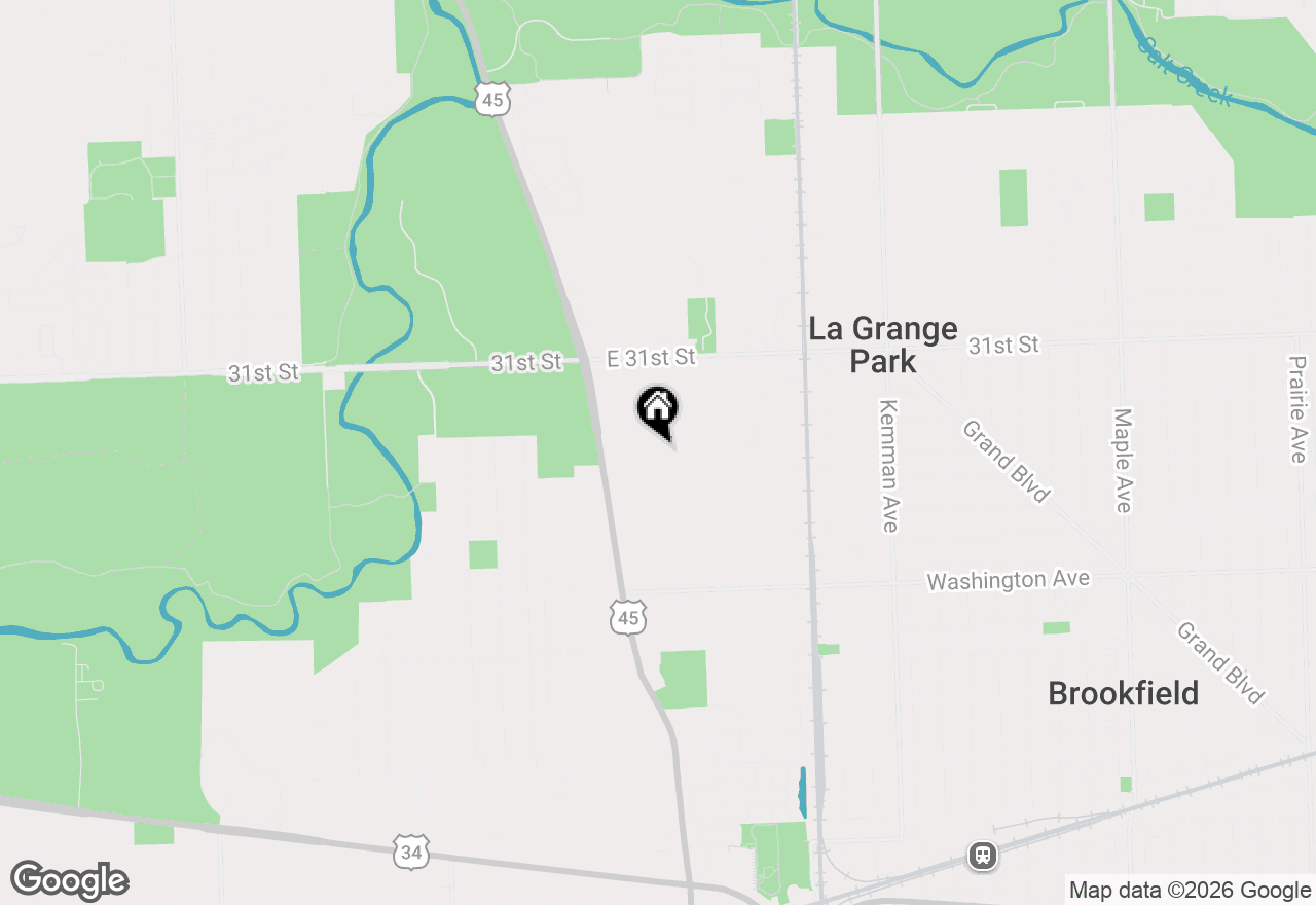Map of 917 Community Drive, La Grange Park, IL 60526