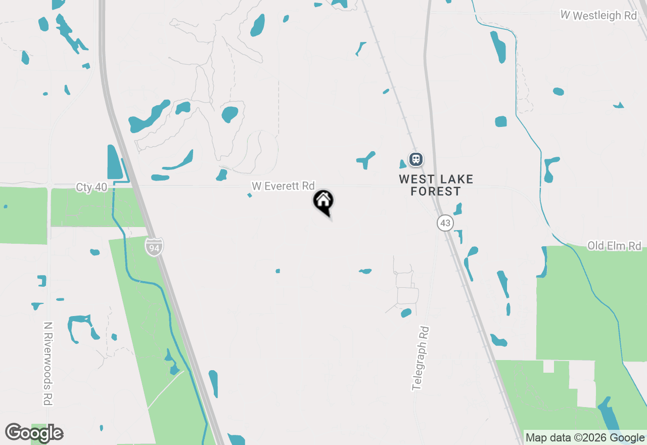 Map of 1454 Arcady Drive, Lake Forest, IL 60045