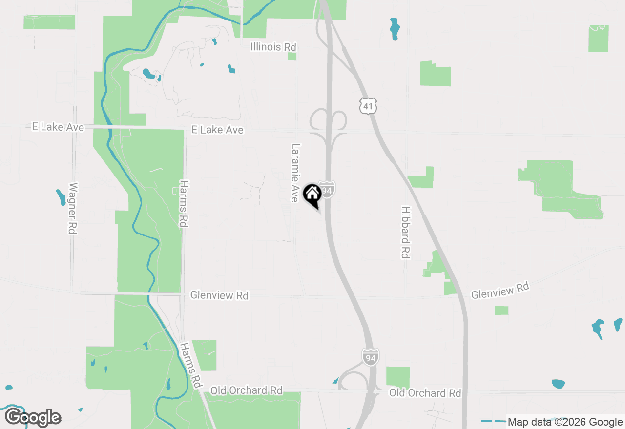 Map of 548 Leamington Avenue, Wilmette, IL 60091