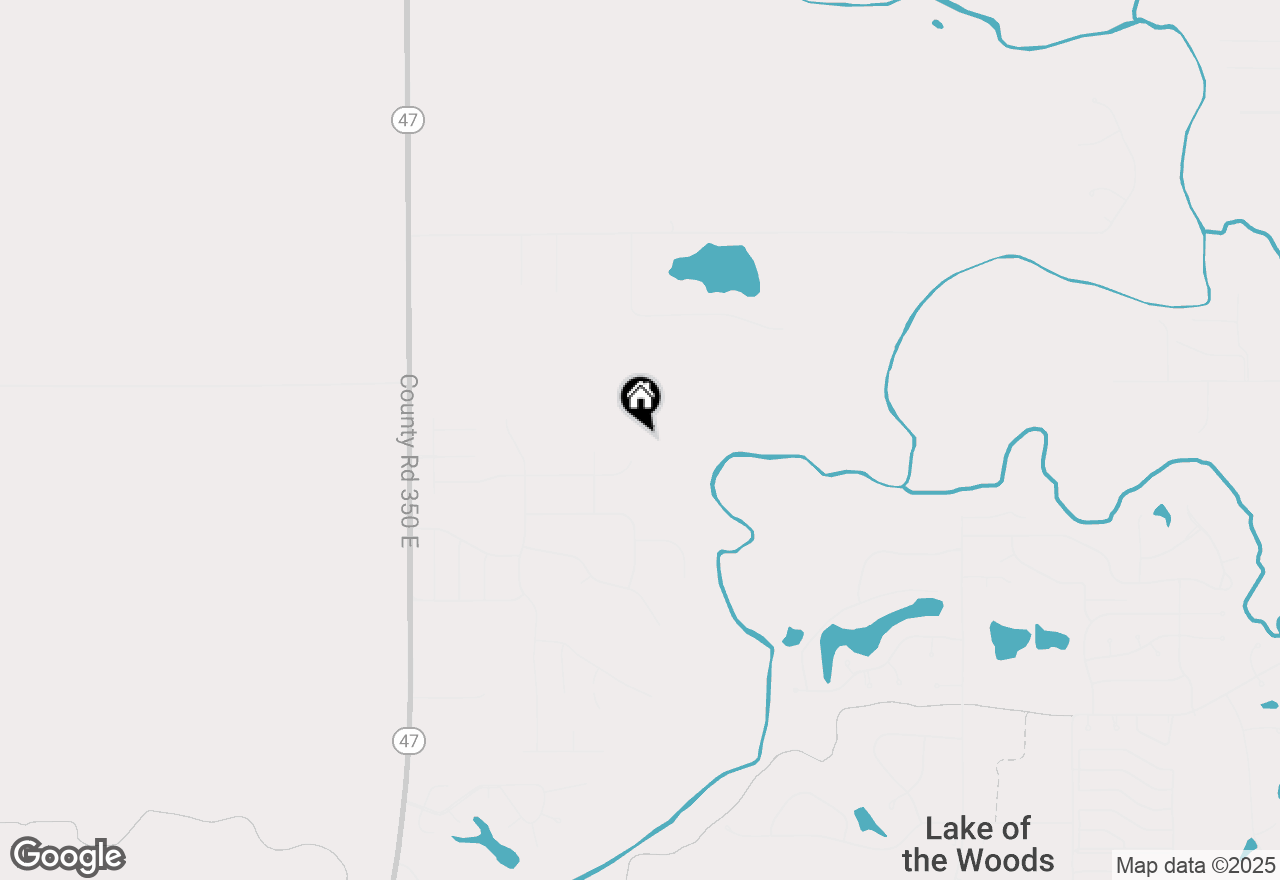 Map of 1410 E White Oak Road, Mahomet, IL 61853