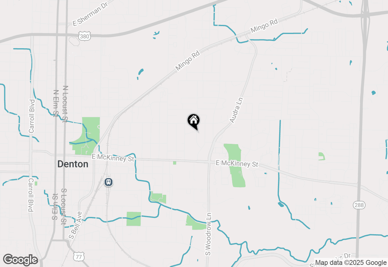 Map of 1422 Noble Street, Denton, TX 76209