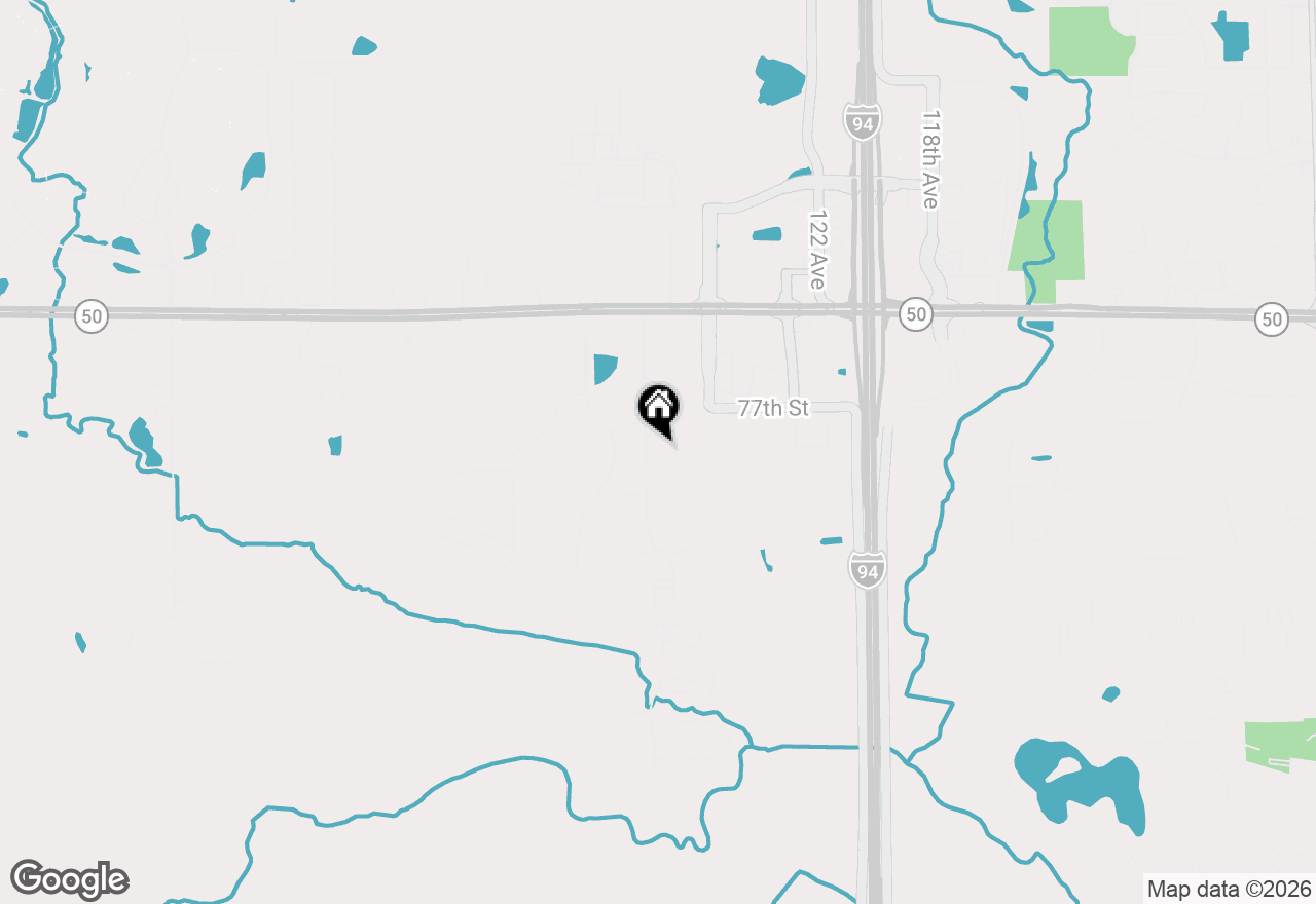 Map of 7747 128th Ave, Bristol, WI 53104