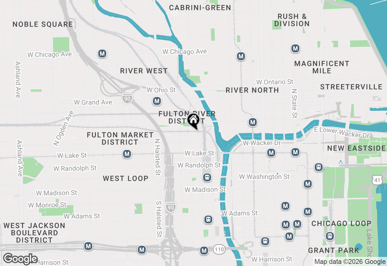 Map of 333 N Jefferson Street #501, Chicago, IL 60661