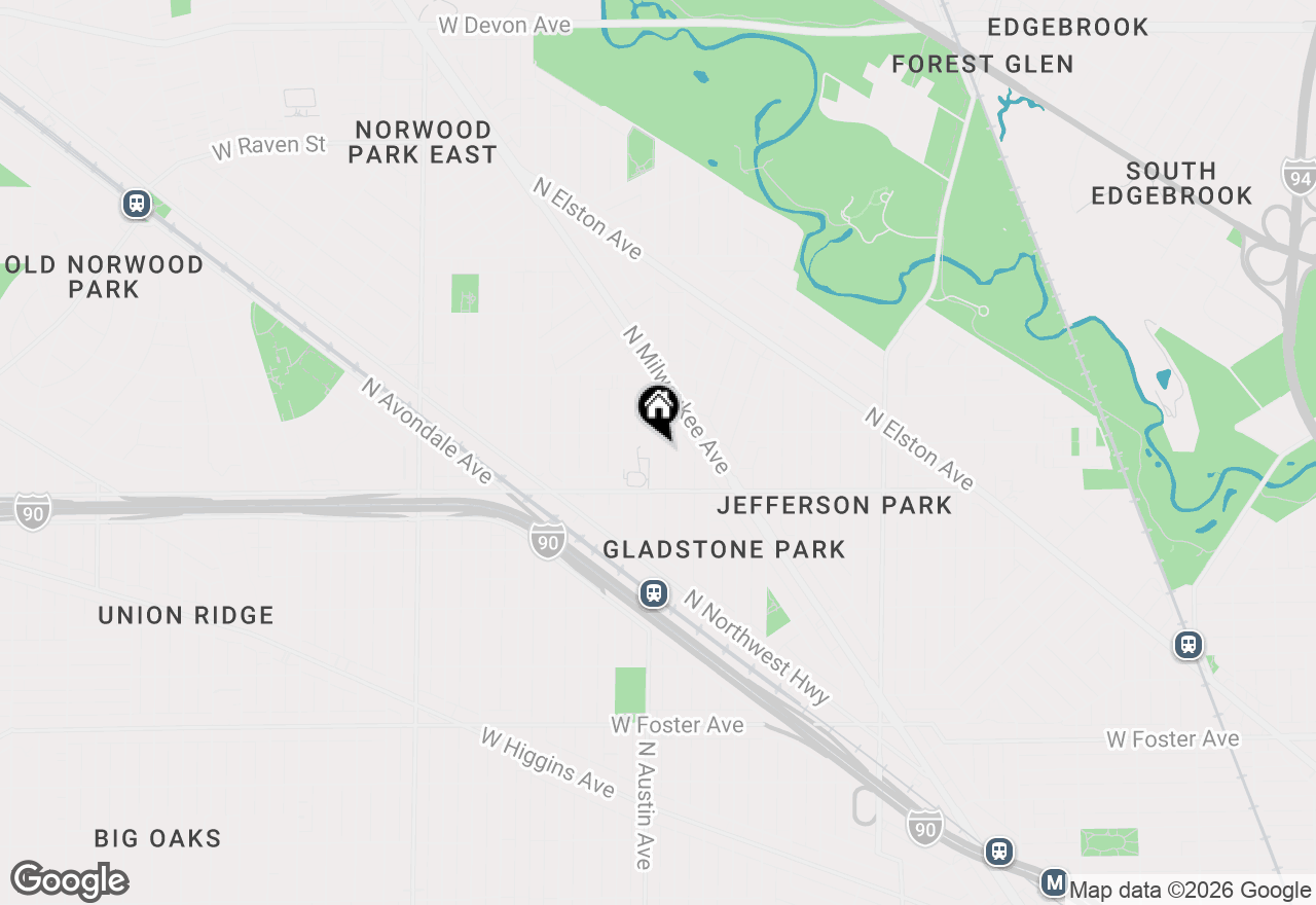 Map of 5641 N Austin Avenue, Chicago, IL 60646