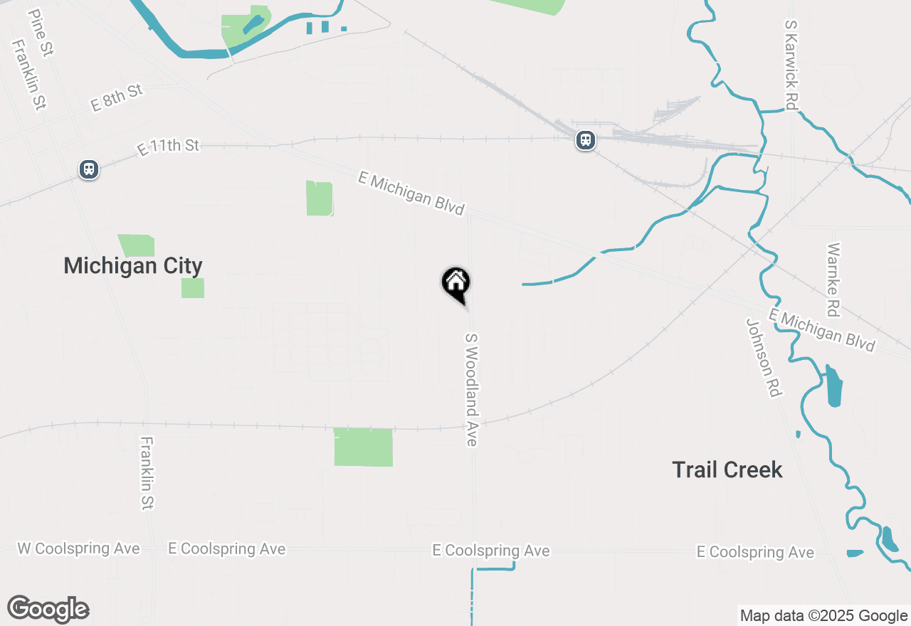 Map of 506 Dewey Street, Michigan City, IN 46360