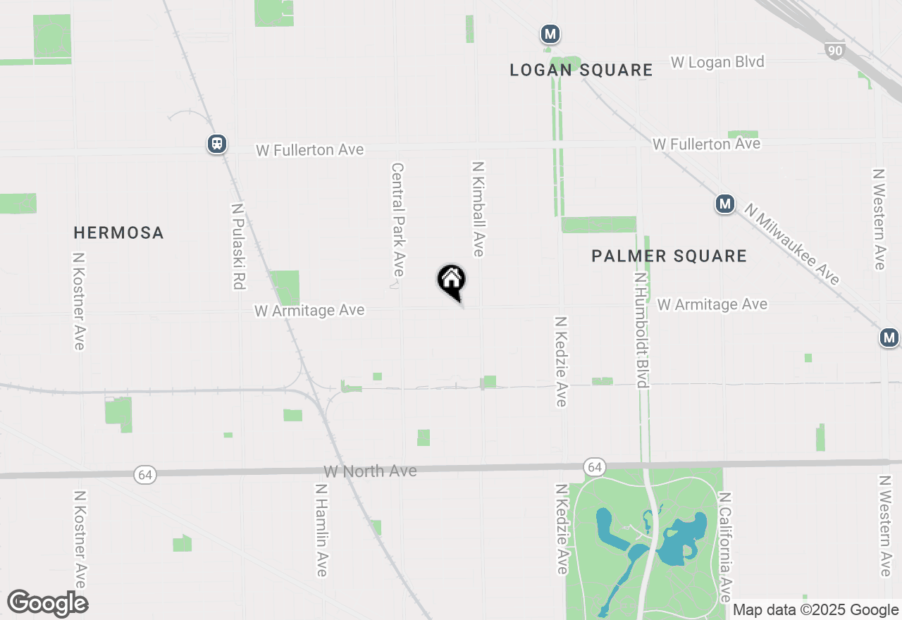 Map of 3501 W Armitage Avenue #1, Chicago, IL 60647