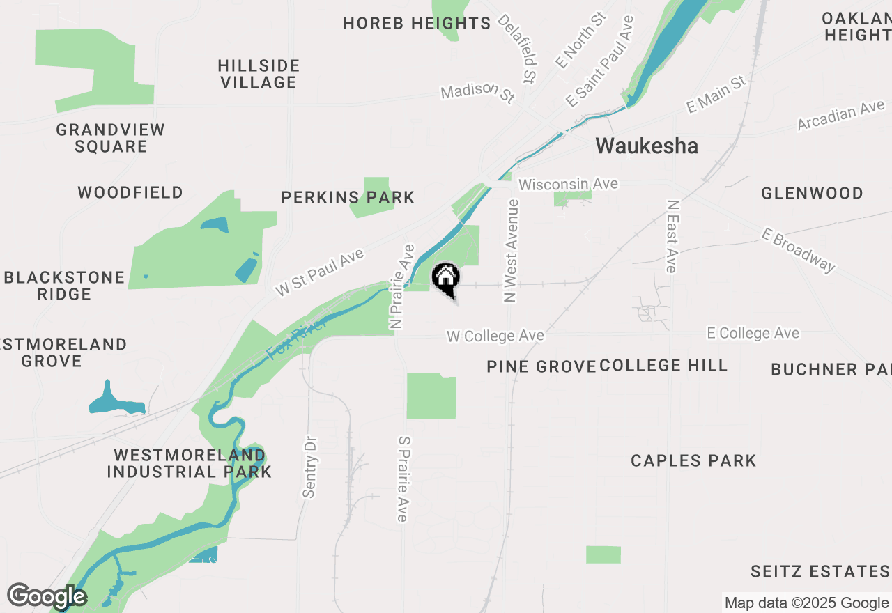 Map of 610 Hamilton Ave, Waukesha, WI 53186