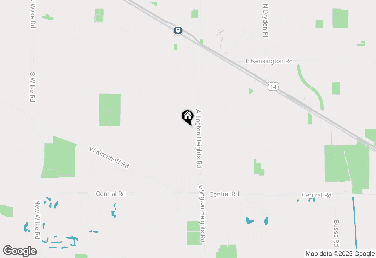 Map of 15 E Fairview Street, Arlington Heights, IL 60005