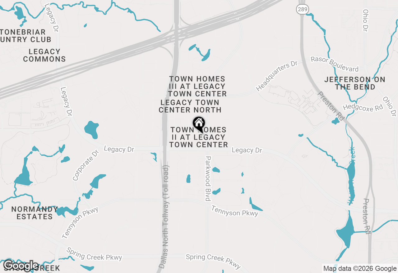 Map of 5740 Robbie Road, Plano, TX 75024
