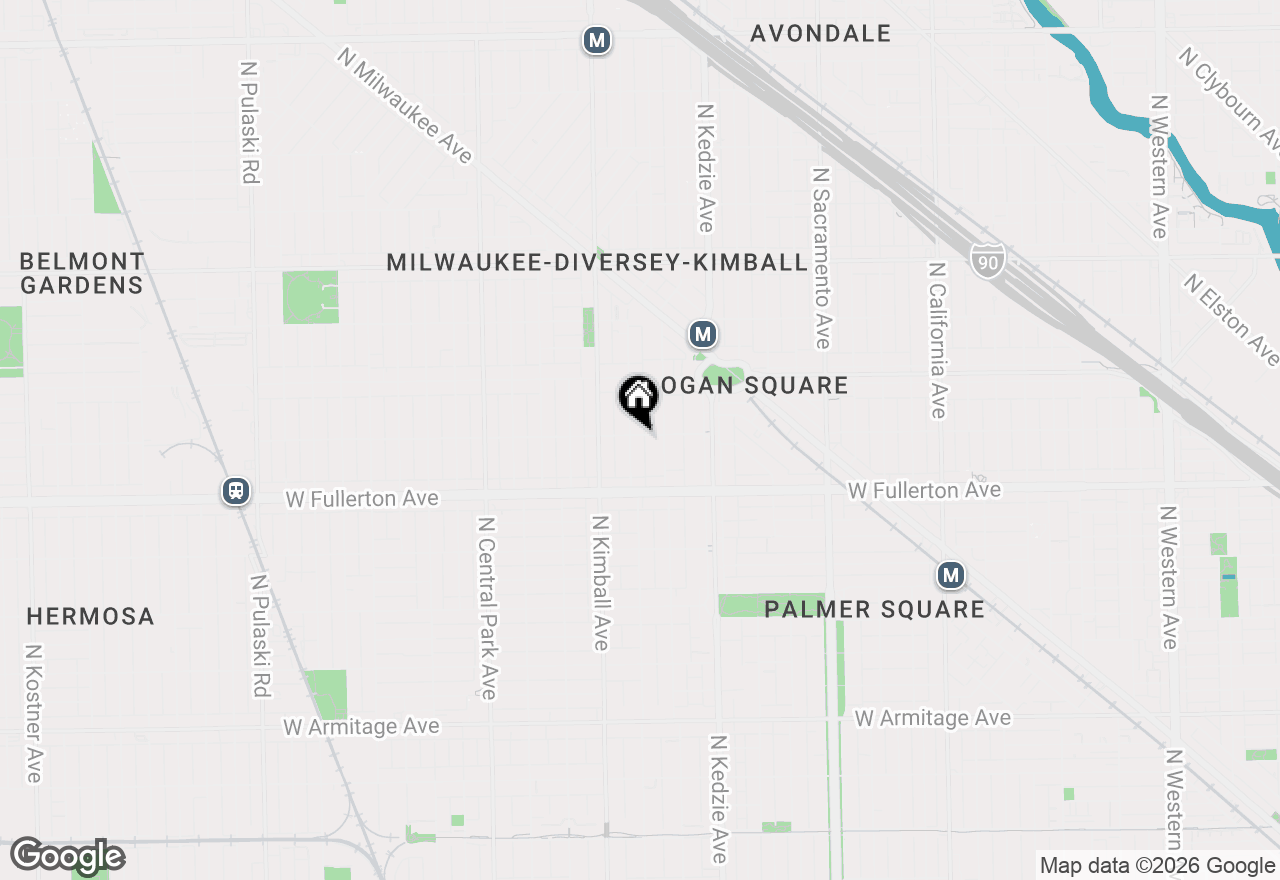 Map of 2453 N Spaulding Avenue #1, Chicago, IL 60647