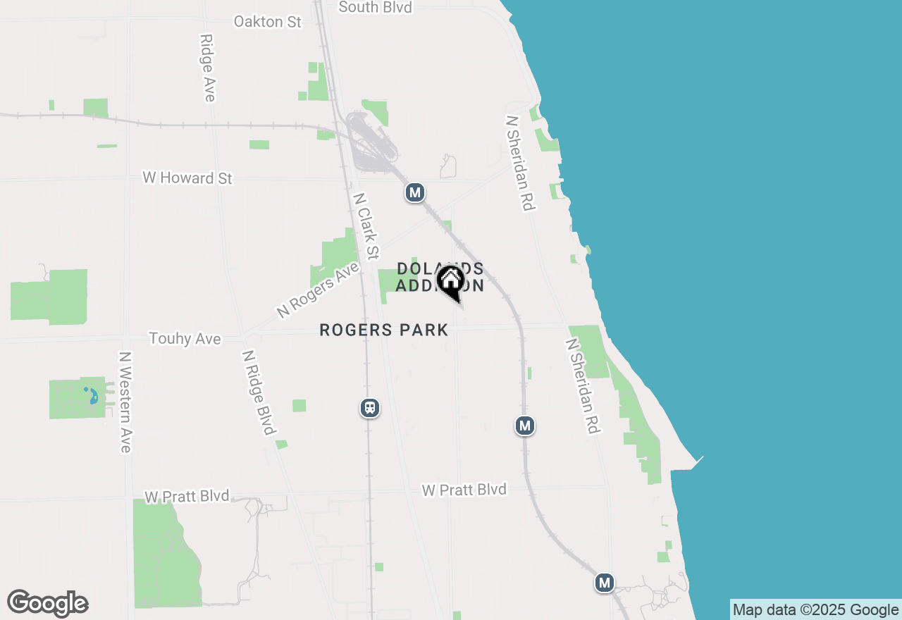 Map of 1601 W Chase Avenue #2E, Chicago, IL 60626