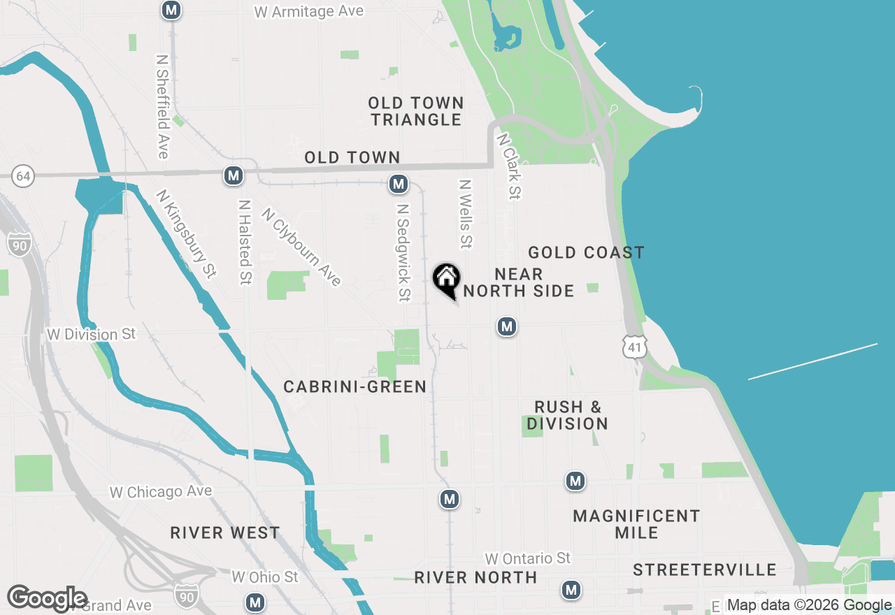 Map of 231 W Scott Street #3, Chicago, IL 60610