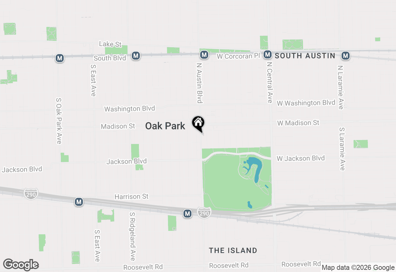 Map of 104 S Austin Boulevard #2C, Oak Park, IL 60304