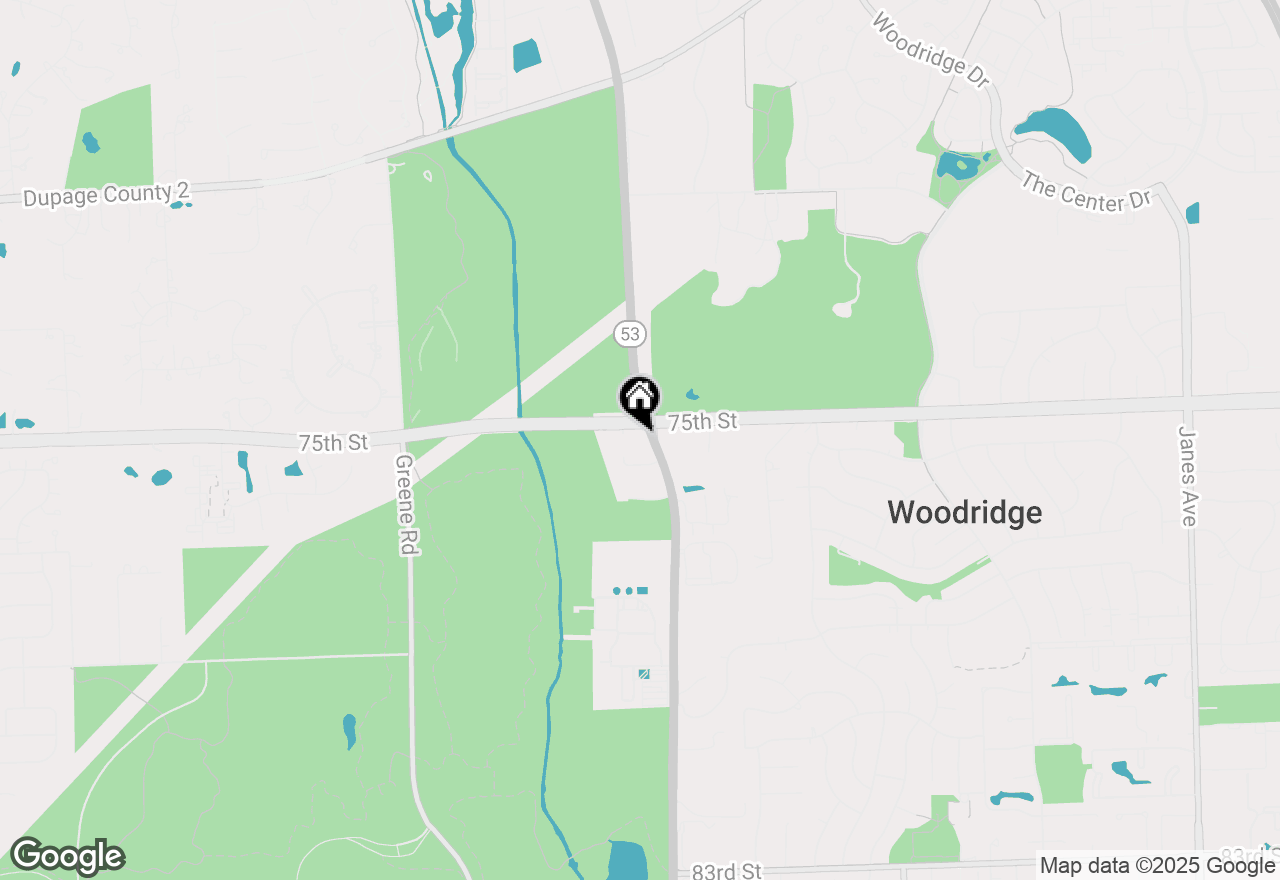 Map of 22W381 75th Street, Naperville, IL 60565