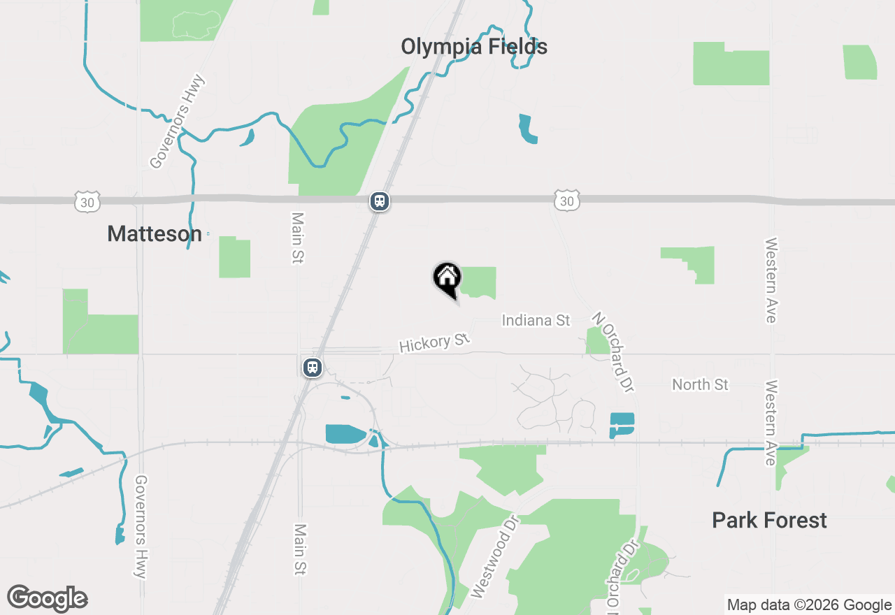 Map of 500 Antietam Street, Park Forest, IL 60466