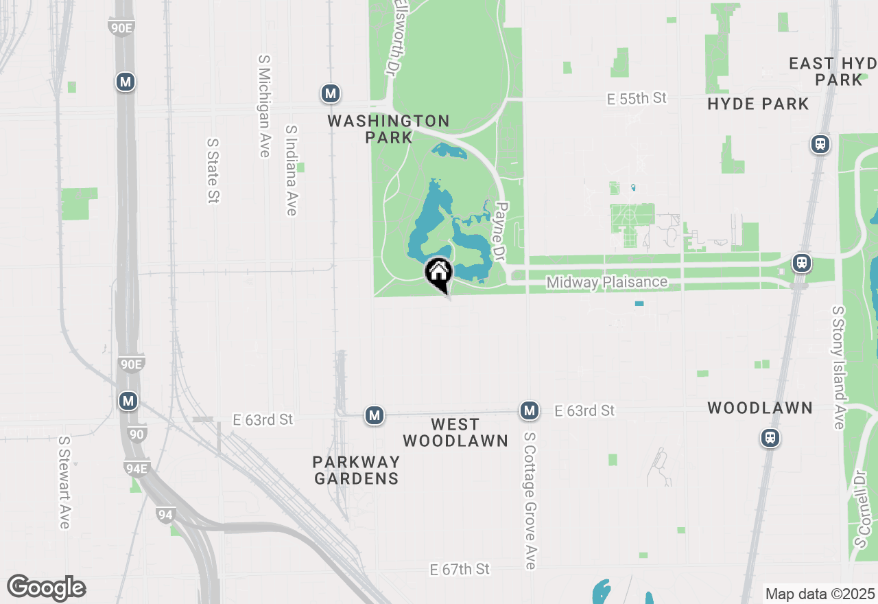 Map of 543 E 60th Street #4, Chicago, IL 60637