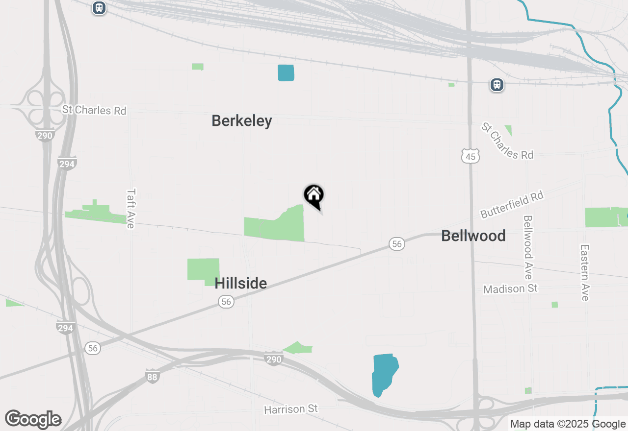 Map of 504 52nd Avenue, Bellwood, IL 60104