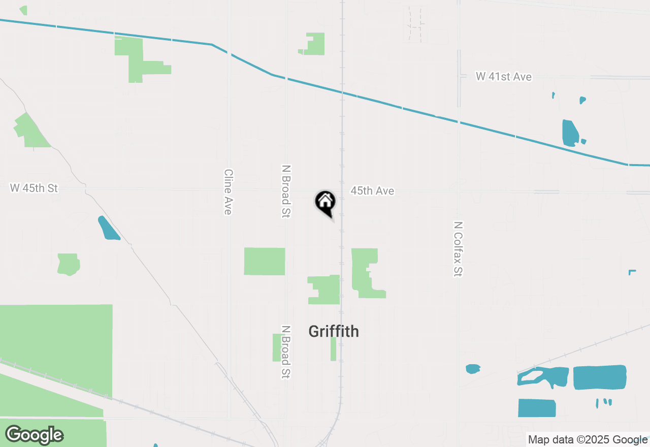 Map of 742 N Indiana Street, Griffith, IN 46319