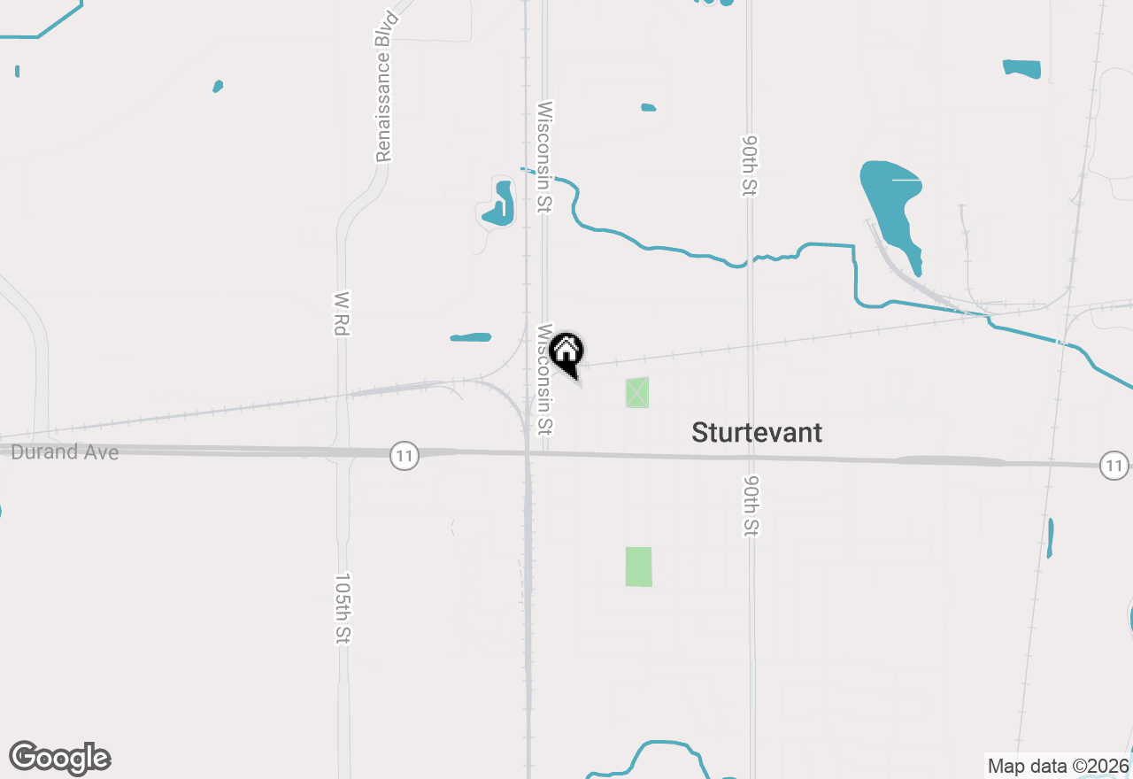 Map of 2832 97th St, Sturtevant, WI 53177