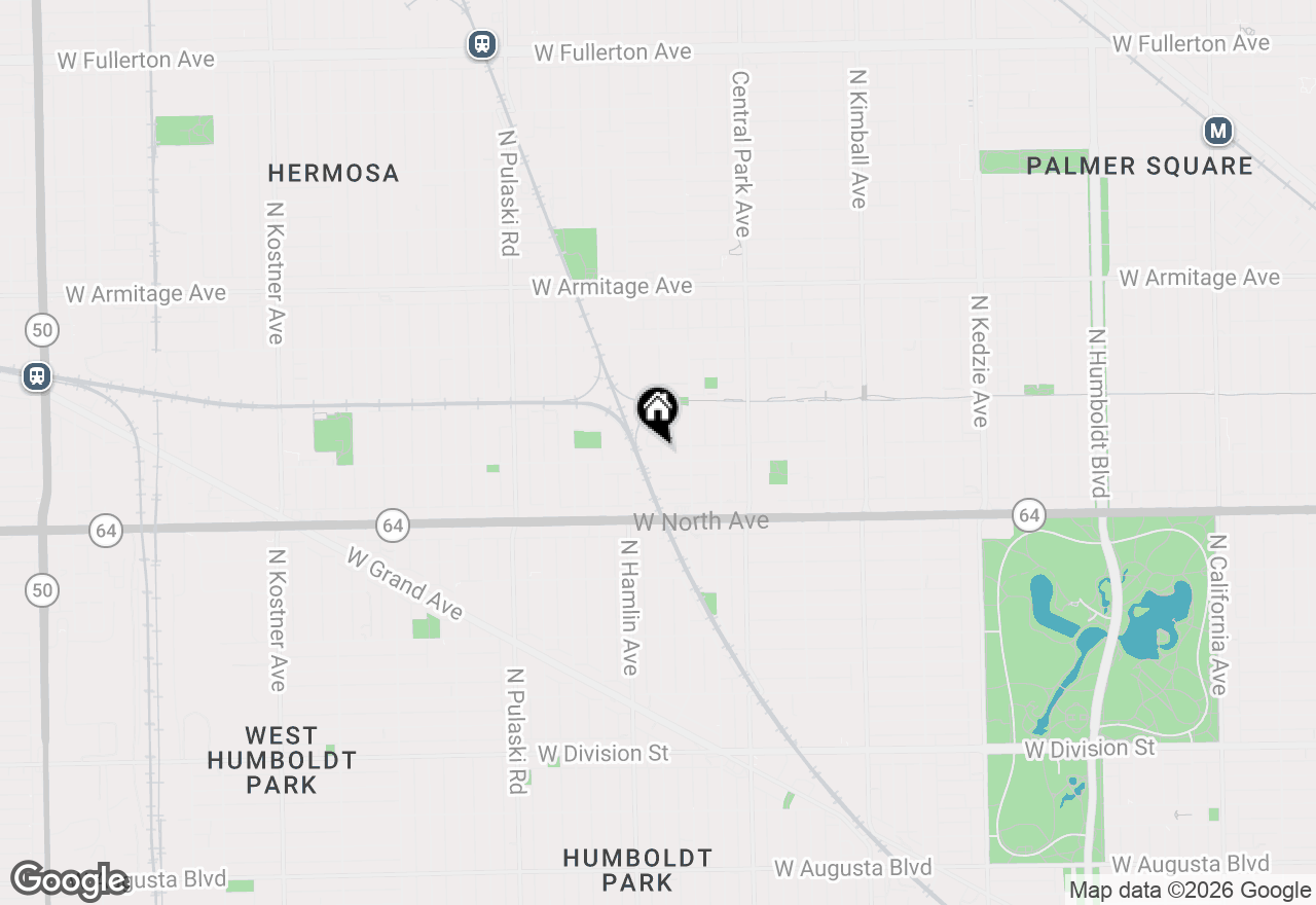 Map of 3734 W Wabansia Avenue #2F, Chicago, IL 60647